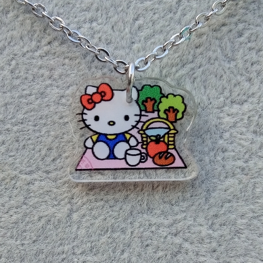 2/$10 Hello Kitty Picnic Pendant Necklace